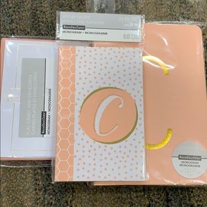 NWT | Letter C Journals + Cards + Sticky Notes